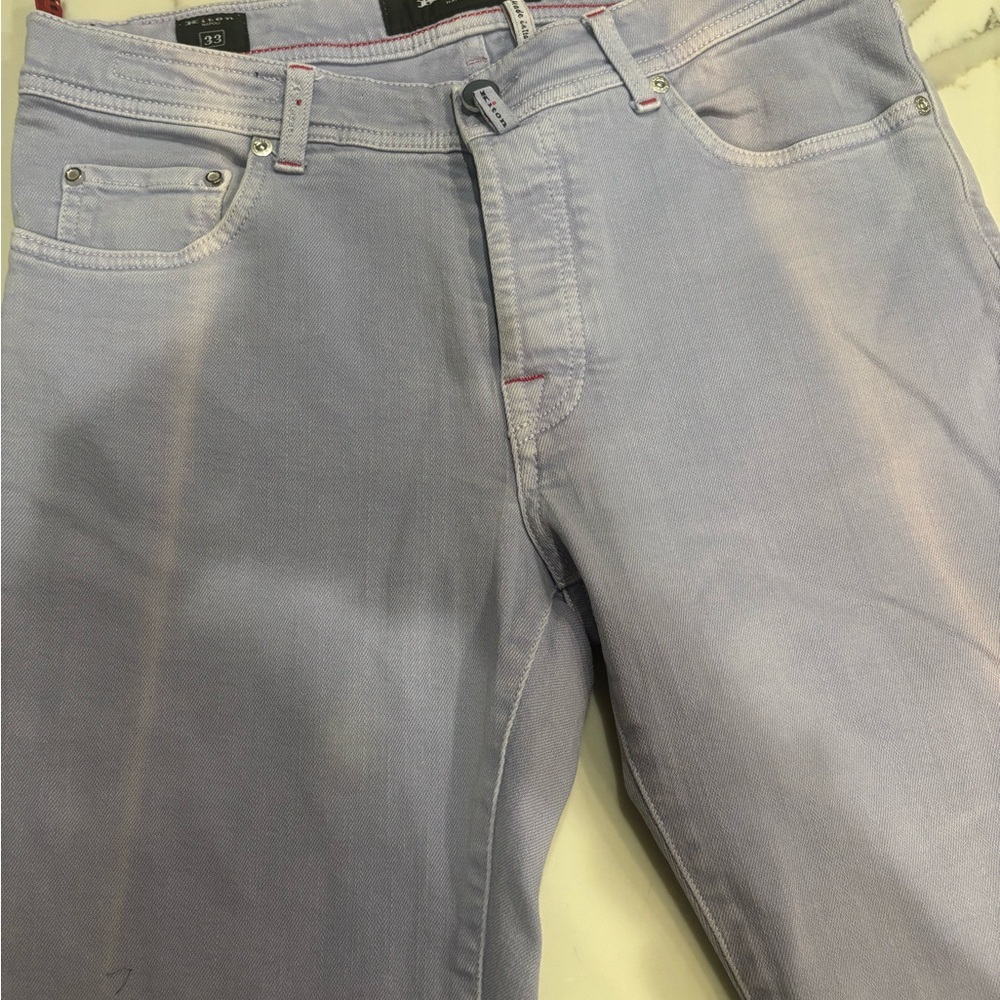 Kiton Men's Soft Lavender Jeans